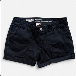 Mossimo Supply Co. Women's Mid-Rise Cargo Shorts Black size 2